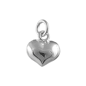 PENDENTIF ARGENT PETIT COEUR BOMBE
