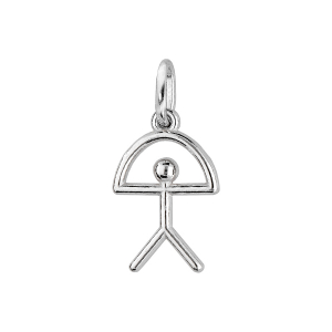 PENDENTIF ARGENT MASSIF RHODIE INDALO MOYEN MODELE