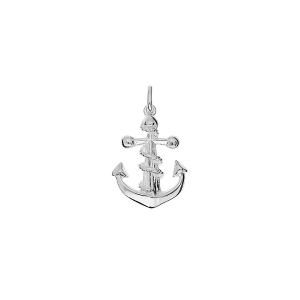 PENDENTIF ARGENT ANCRE MARINE