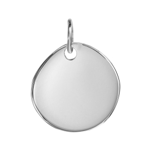 PENDENTIF ARGENT GALET A GRAVER