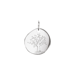 PENDENTIF ARGENT GALET ARBRE DE VIE