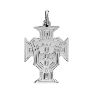 PENDENTIF ARGENT RHODIÉ CROIX PORTUGAL PETIT MODELE