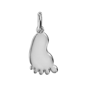 PENDENTIF ARGENT PIED DE BEBE A GRAVER
