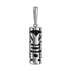 PENDENTIF ARGENT RHODIÉ TIKI AMOUR