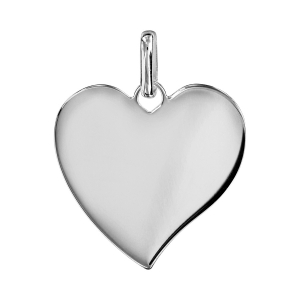 PENDENTIF ARGENT COEUR PRESTIGE MOYEN MODELE 23MM