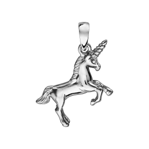 PENDENTIF ARGENT RHODIÉ LICORNE