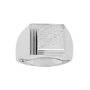 CHEVALIERE CARRÉE DIAMANTEE