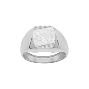 CHEVALIERE TONNEAU DIAM ARGENT