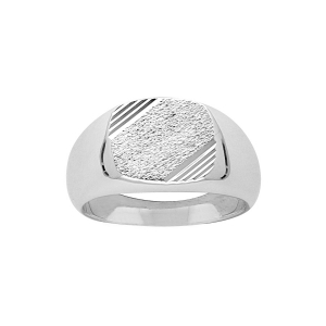 CHEVALIERE ARGENT MOYEN PLATEAU CARRÉ DIAMANTAGE STRIEE