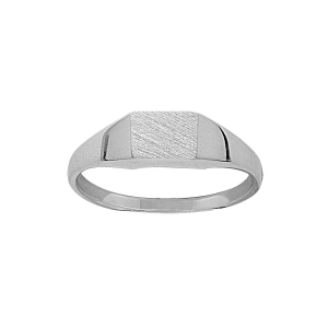 CHEVALIERE ARGENT 7 x 5MM