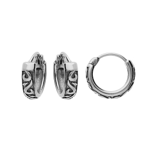 CRÉOLES ACIER PATINÉ  MOTIFS
