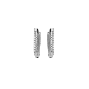 CRÉOLES ACIER ARTICULÉE RECTANGULAIRE 9X15MM