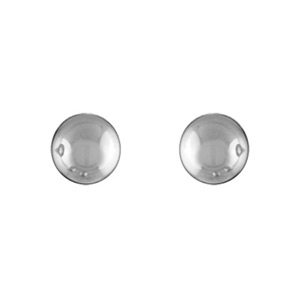 BOUCLES D'OREILLES ACIER TIGE BOULE 7MM