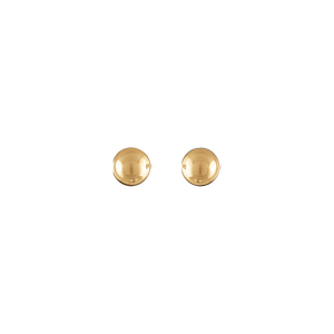 BOUCLES D'OREILLES TIGE ACIER DORÉ BOULE 7MM