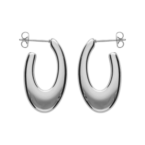 CRÉOLES ACIER FORME OVALE 30MM X17MM