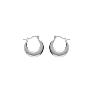 CRÉOLES ACIER RONDE LISSE 20MM