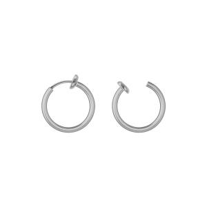 CRÉOLES ACIER TUBE 15MM  SYSTEME CLIP ET RESSORT