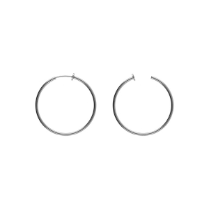 CRÉOLES ACIER TUBE 37MM  SYSTEME CLIP ET RESSORT