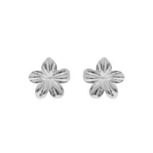 BOUCLES D'OREILLES TIGE ACIER FLEUR 15MM