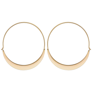 CRÉOLES ACIER ET PVD DORÉ PLATE