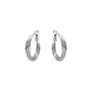 CRÉOLES ACIER 3 FILS 30MM