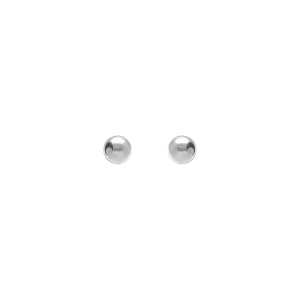 BOUCLES D'OREILLES TIGE ACIER BOULE 4MM
