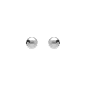 BOUCLES D'OREILLES TIGE ACIER BOULE 6MM
