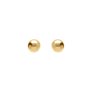 BOUCLES D'OREILLES TIGE ACIER DORÉ BOULE 6MM