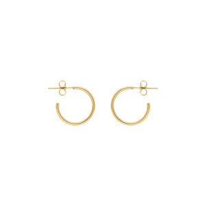 CRÉOLES ACIER DORÉ 16MM