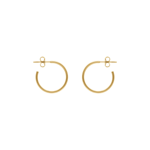 CRÉOLES ACIER DORÉ 19 MM