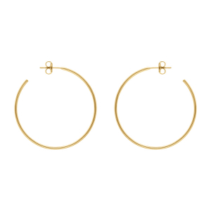 CRÉOLES ACIER DORÉ 37 MM