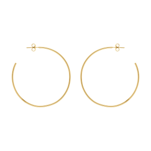 CRÉOLES ACIER DORÉ 45 MM