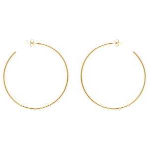 CRÉOLES ACIER DORÉ 60MM