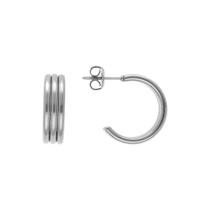 CRÉOLES ACIER 3 TUBES LARGEUR 6MM X 20MM HAUTEUR