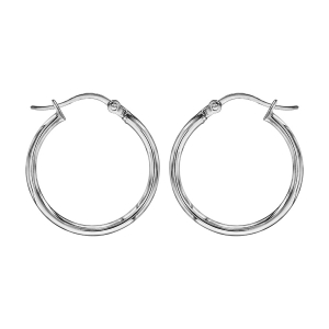 CREOLE ACIER FIL 2MM DIAM 20MM