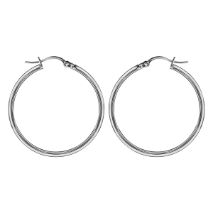 CREOLE ACIER FIL 2MM DIAM 30MM