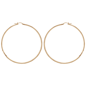 CREOLE ACIER ET PVD DORÉ FIL 2MM DIAM 70MM