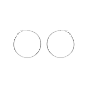 CREOLE ACIER FIL 2MM DIAM 50MM  TIGE ET CLAPET