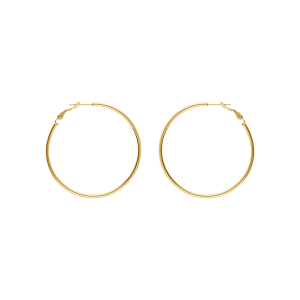 CREOLE ACIER FIL 2MM DIAM 50MM TIGE ET CLAPET