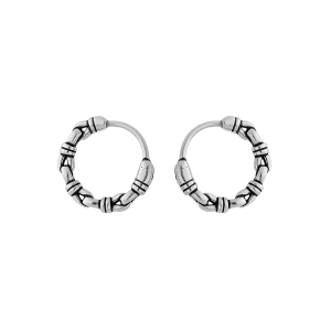 CREOLES ACIER MOTIF PATINE