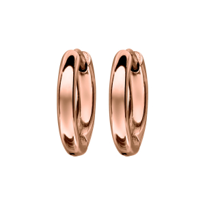 CREOLE ACIER ET PVD ROSE FIL ROND 3MM ARTICULEE DIAM EXT 12MM
