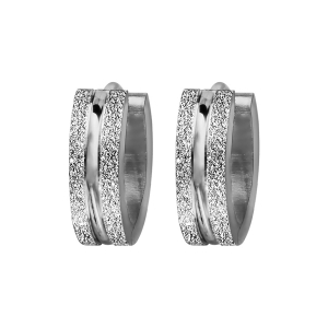 CREOLE ACIER 4MM ARTICULEE GRANITE DIAM EXT 14MM