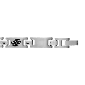 BRACELET ACIER JUNIOR MOTIF TRIBAL 16CM REGLABLE