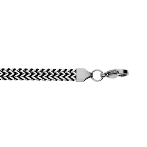 BRACELET ACIER MAILLE 19+3CM