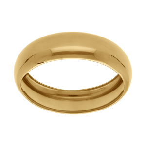 BRACELET ACIER DORÉ DEMI JONC LARGEUR 19MM DIAM 64MM