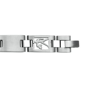 BRACELET ACIER ZODIAQUE BALANCE 20,5CM REGLABLE