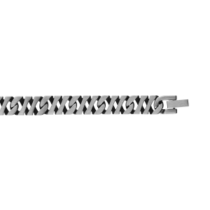 BRACELET ACIER MAILLE 10MM 21CM