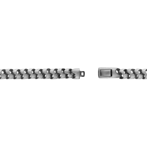 BRACELET ACIER MAILLE SATINé  21CM