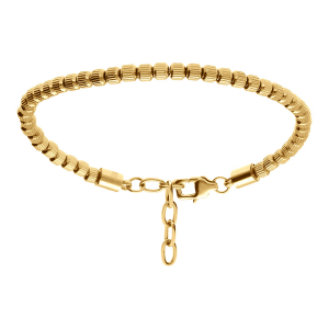 BRACELET ACIER DORÉ 19+3CM