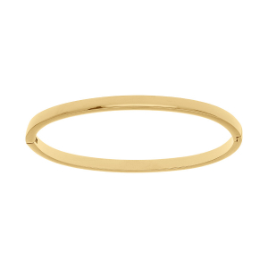 BRACELET ACIER DORÉ JONC ARTICULÉ